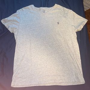 Grey Polo V Neck T-Shirt